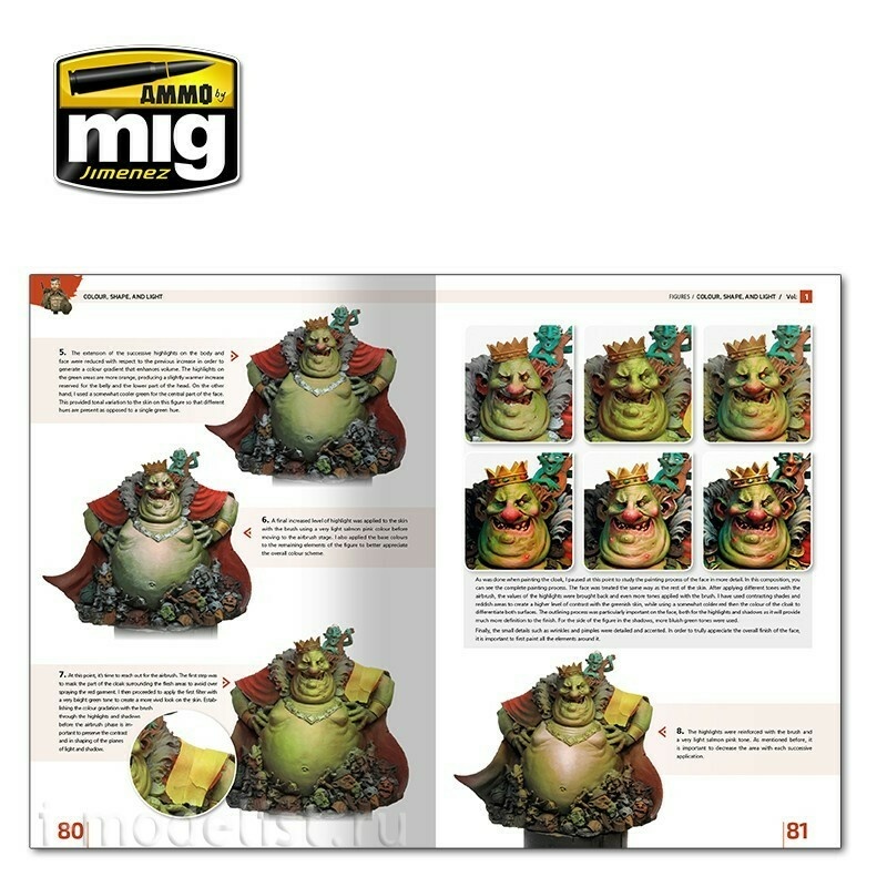 AMIG6221 Ammo Mig Журнал ENCYCLOPEDIA OF FIGURES MODELLING TECHNIQUES - Том 1. Цвет, форма и свет / Vol. 1 Colour, Shape, and Light