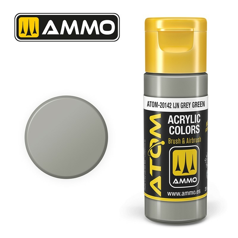ATOM20142 Ammo Mig Акриловая краска ATOM COLOR IJN серо-зеленый / IJA Grey Green