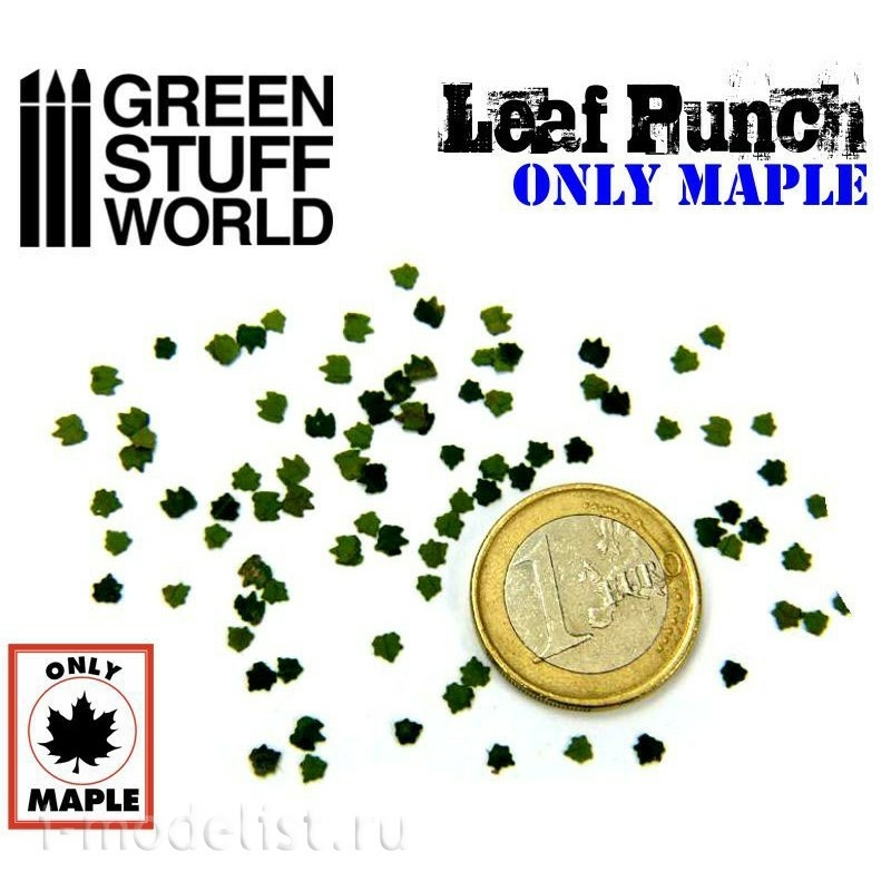 1415 Green Stuff World Инструмент для создания листьев клёна, синий / Miniature Leaf Punch MEDIUM BLUE