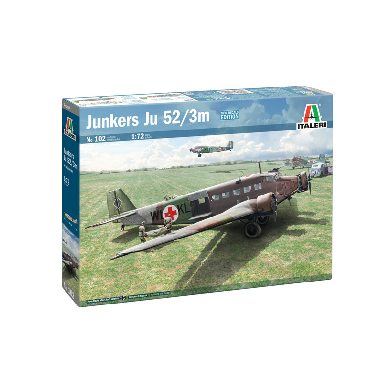 0102 Italeri 1/72 Немецкий самолёт Junker Ju-52/3m