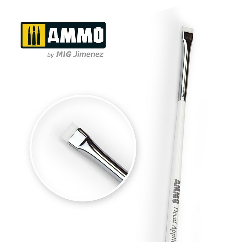 AMIG8708 Ammo Mig Кисть для нанесения декалей №3 / 3 AMMO Decal Application Brush