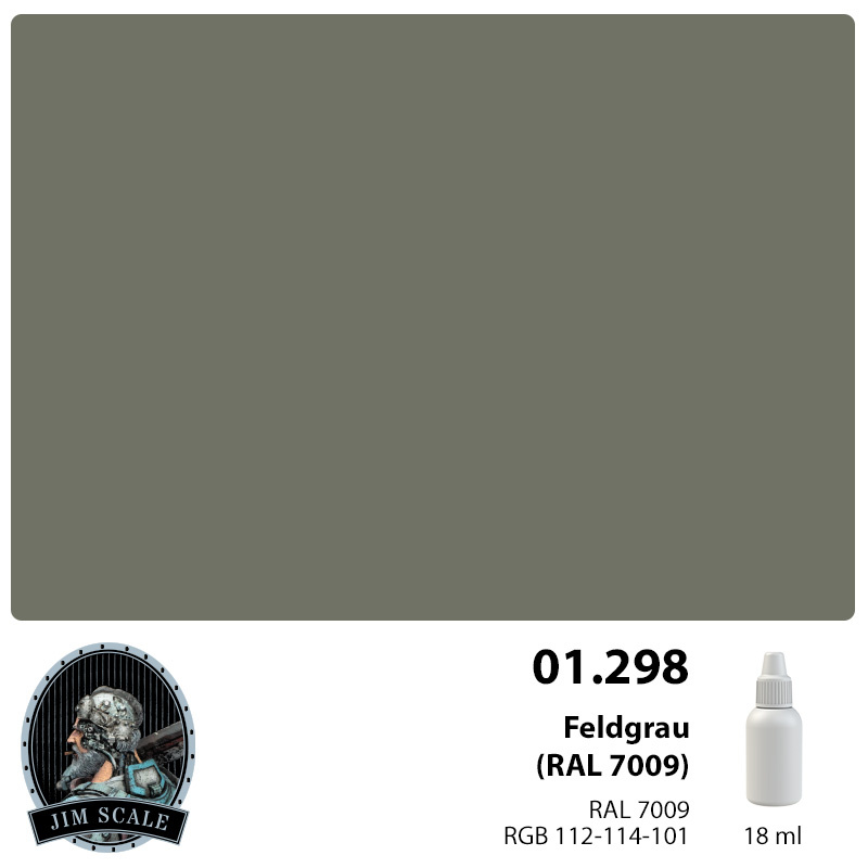 01.298L Jim Scale Краска под аэрограф Feldgrau (RAL 7009) 20мл