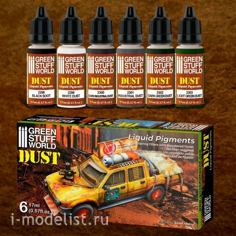 10127 Green Stuff World Набор жидких пигментов - Пыль / Liquid Pigments Set - Dust