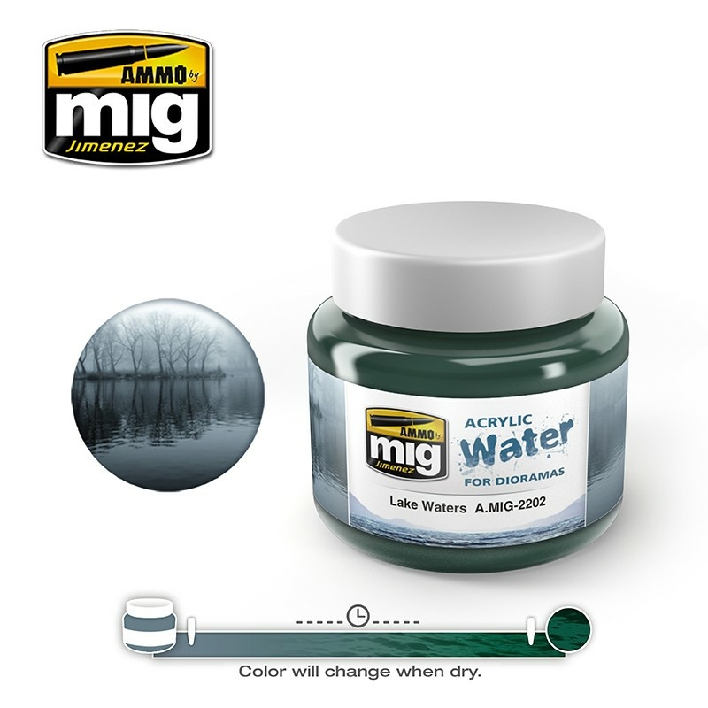AMIG2202 Ammo Mig Акриловый гель для имитации воды / Acrylic gel for simulating realistic water