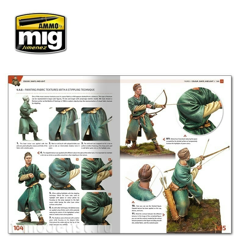 AMIG6221 Ammo Mig Журнал ENCYCLOPEDIA OF FIGURES MODELLING TECHNIQUES - Том 1. Цвет, форма и свет / Vol. 1 Colour, Shape, and Light