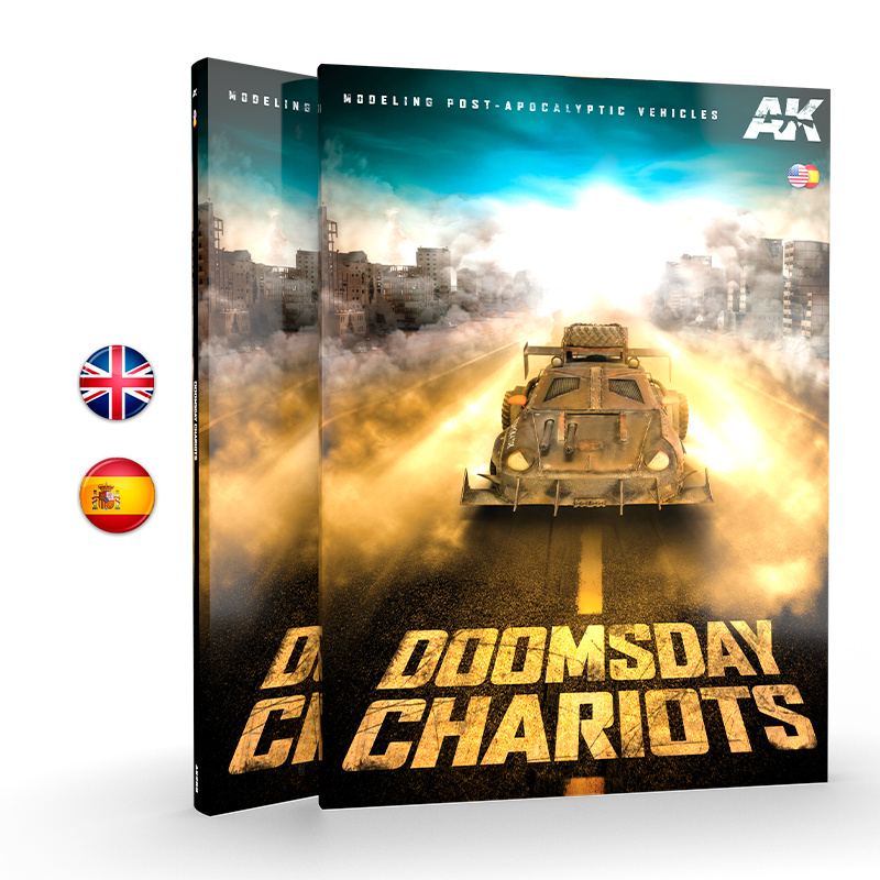 AK258 AK Interactive Книга Doomsday Chariots – Моделирование постапокалиптических транспортных средств / Modeling Post-Apocalyptic Vehicles (Двуязычная)