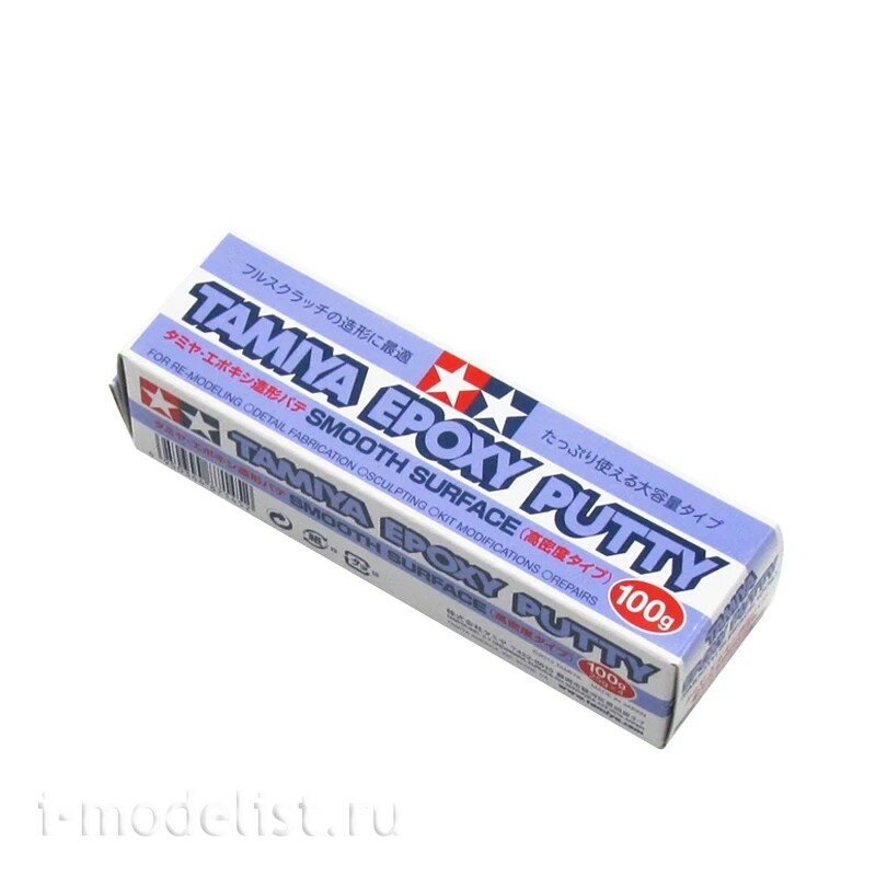 87145 Tamiya Эпоксидная шпаклевка с высокой плотностью (Epoxy Putty Smooth)	