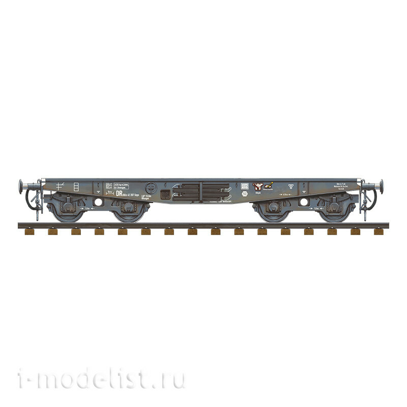 AK35501 AK Interactive 1/35 Немецкий железнодорожный вагон с тяжёлой платформой типа SSYS