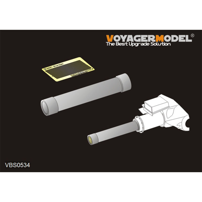 VBS0534 Voyager Model 1/35 Металлический ствол для M551 Sheridan L/17,5 M81 152 мм