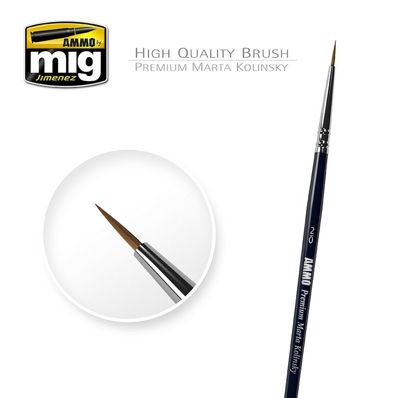 AMIG8601 Ammo Mig Круглая кисть премиум качества (2/0) / Premium High Quality (2/0) Round Brush