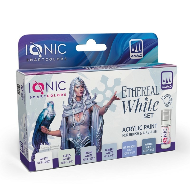 IONIC-0503 Ammo Mig Набор красок IONIC необходимые белые цвета / Essential Whites