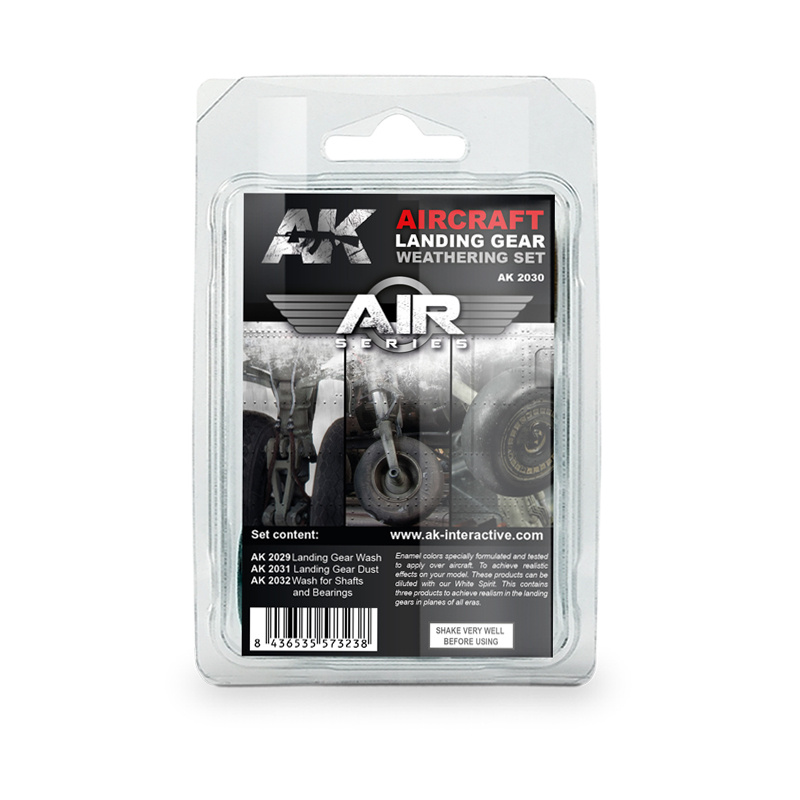 AK2030 AK Interactive Набор для везеринга шасси / Aircraft Landing Gear Weathering Set (Air Series)