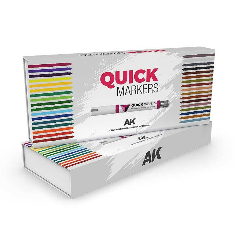 AKMQ150 AK Interactive Набор маркеров Quick Markers Special Box (34 шт.)