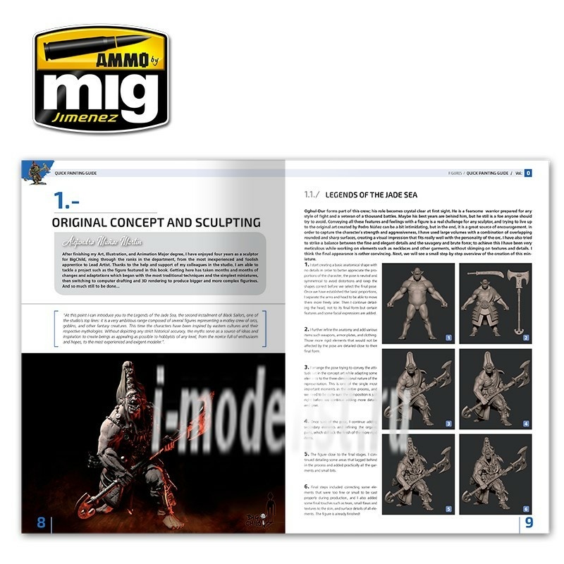 AMIG6220 Ammo Mig ENCYCLOPEDIA OF FIGURES MODELLING TECHNIQUES VOL. 0 - QUICK GUIDE FOR PAINTING (English) / ЭНЦИКЛОПЕДИЯ МОДЕЛИРОВАНИЯ ФИГУР ТОМ 0. - БЫСТРОЕ РУКОВОДСТВО ПО ПОКРАСКЕ (Английский)
