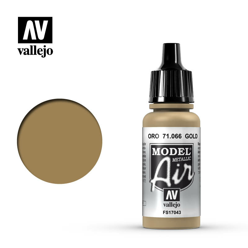 71066 Vallejo Краска акриловая `Model Air` Золото (металлик) / Gold (Metallic)