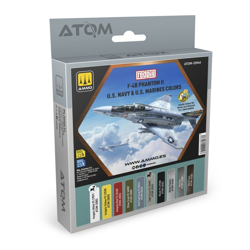 ATOM20944 Ammo Mig Набор ATOM F-4B Phantom II ВМС и Корпуса морской пехоты США - набор REDPILL