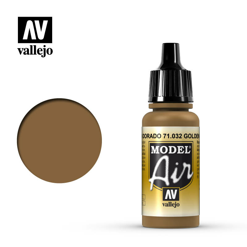 71032 Vallejo Краска акриловая `Model Air` Золотисто-коричневый / Golden Brown