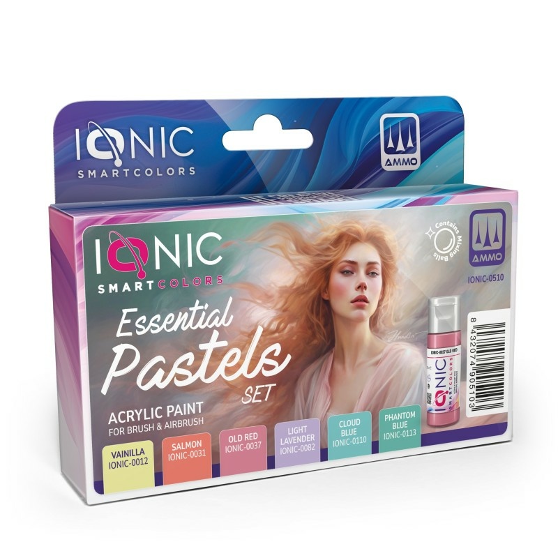 IONIC-0510 Ammo Mig Набор необходимых пастельных тонов / IONIC Essential Pastels Set