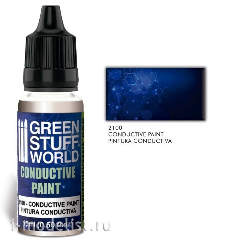 2100 Green Stuff World Светящаяся краска 15 мл / Conductive Paint