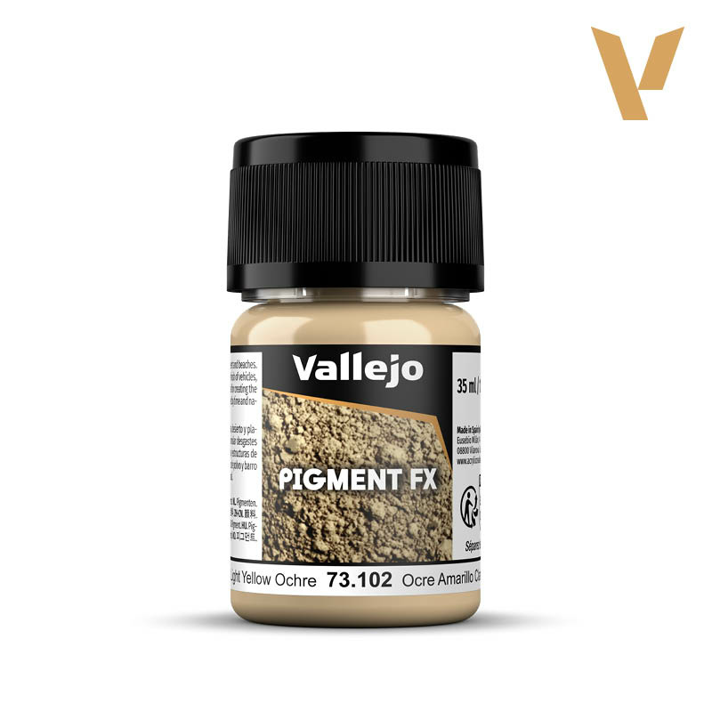 73102 Vallejo Pigment FX Пигмент Светло-жёлтая охра / Light Yellow Ochre