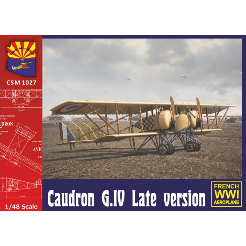 k1027 Copper State Models 1/48 Французский биплан Caudron G.IV, поздний