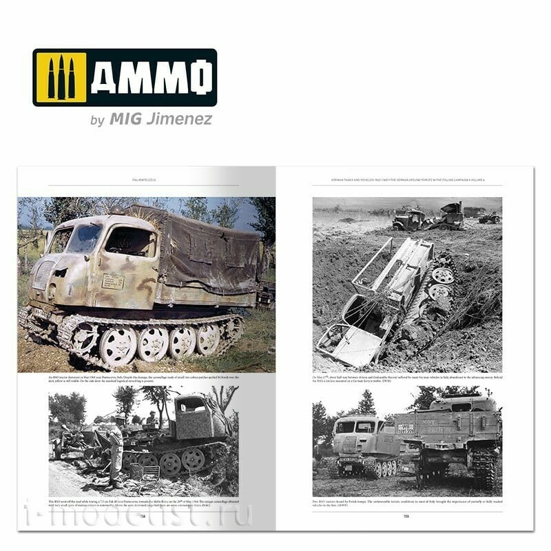 AMIG6267 Ammo Mig Книга ITALIENFELDZUG – Немецкие танки и машины 1943-1945 гг., том 4 / German Tanks and Vehicles 1943-1945 Vol. 4 (на английском языке)