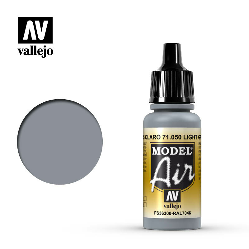71050 Vallejo Краска акриловая `Model Air` Светло-серый / Light Grey