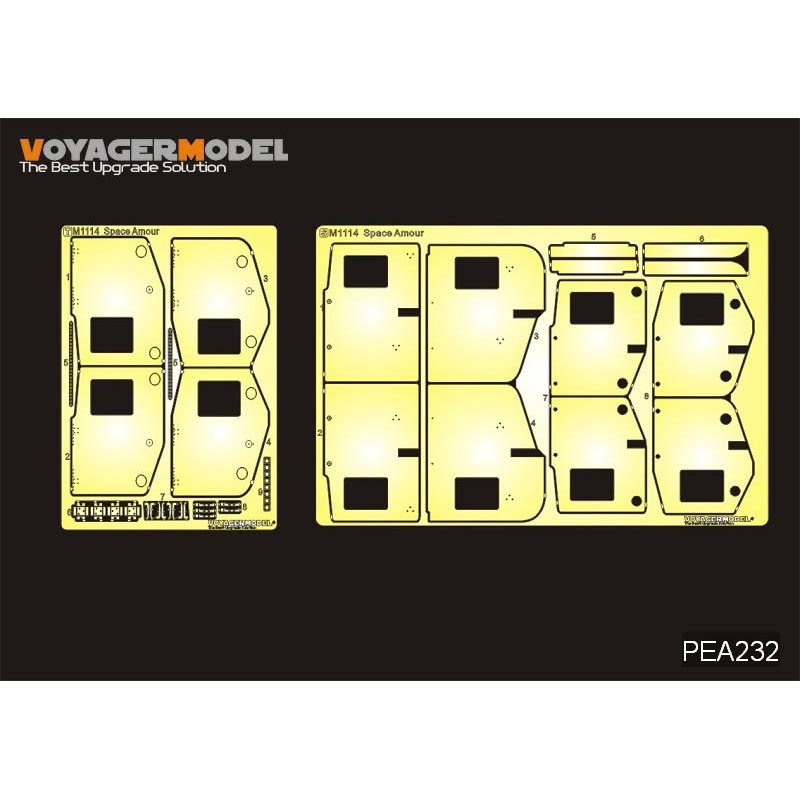 PEA232 Voyager Model 1/35 Современный USMC HUMVEE M1114 Space Amour (GP)