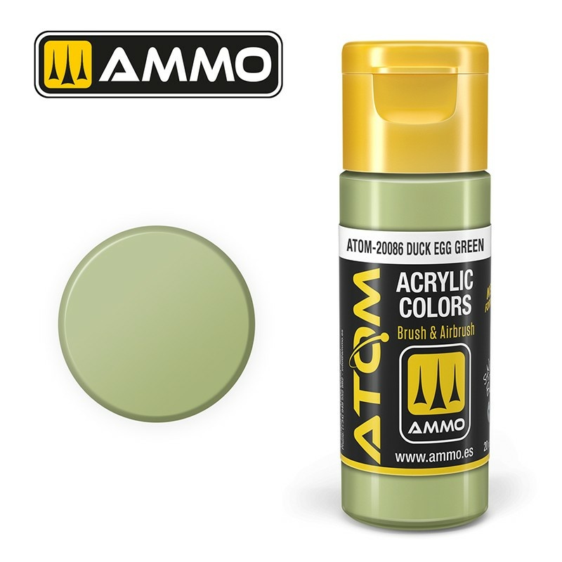 ATOM20086 Ammo Mig Акриловая краска ATOM COLOR Утиное яйцо / Duck Egg Green