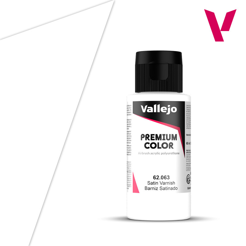 62063 Vallejo Premium Атласный лак / Satin Varnish