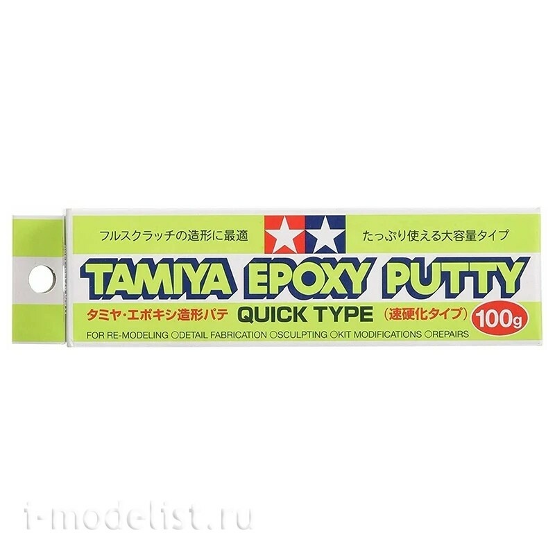 87143 Tamiya Эпоксидная шпаклевка быстрого типа (Epoxy Putty Quick)