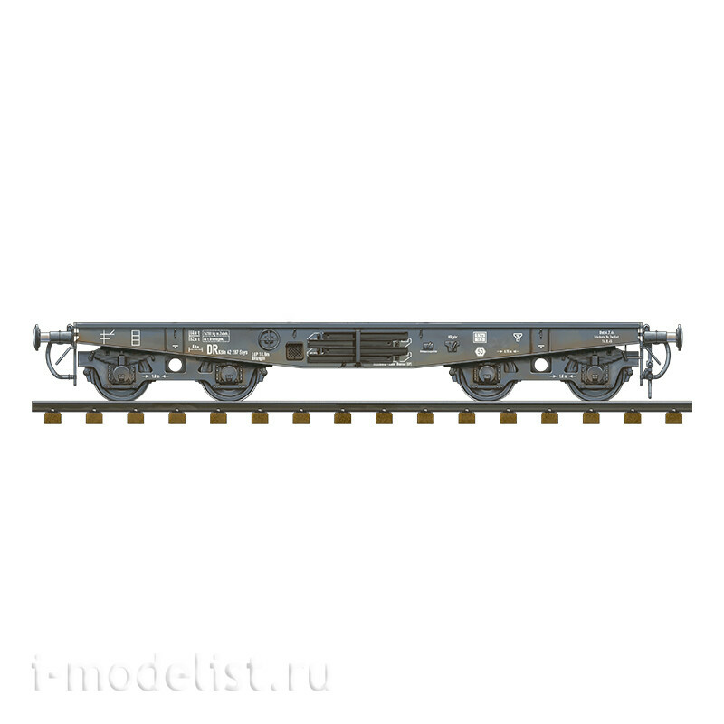 AK35501 AK Interactive 1/35 Немецкий железнодорожный вагон с тяжёлой платформой типа SSYS