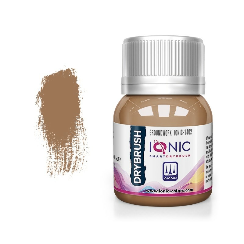 IONIC-1402 Ammo Mig Краска IONIC DRYBRUSH Землянистый оттенок / Groundwork