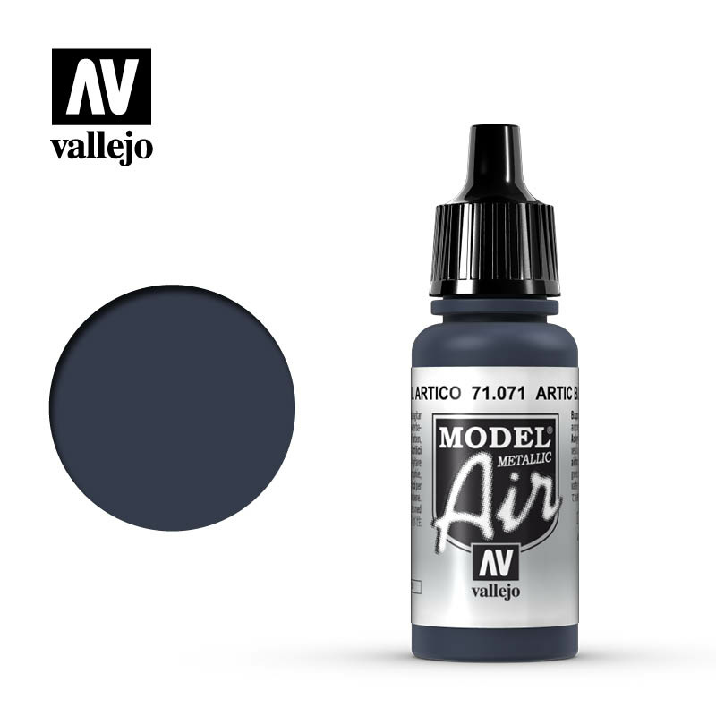 71071 Vallejo Краска акриловая `Model Air` Арктический синий (металлик) / Arctic Blue (Metallic)