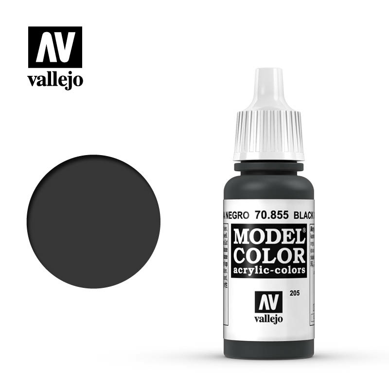 70855 Vallejo Краска акриловая `Model Color` Чёрный патиновый / Black Glaze