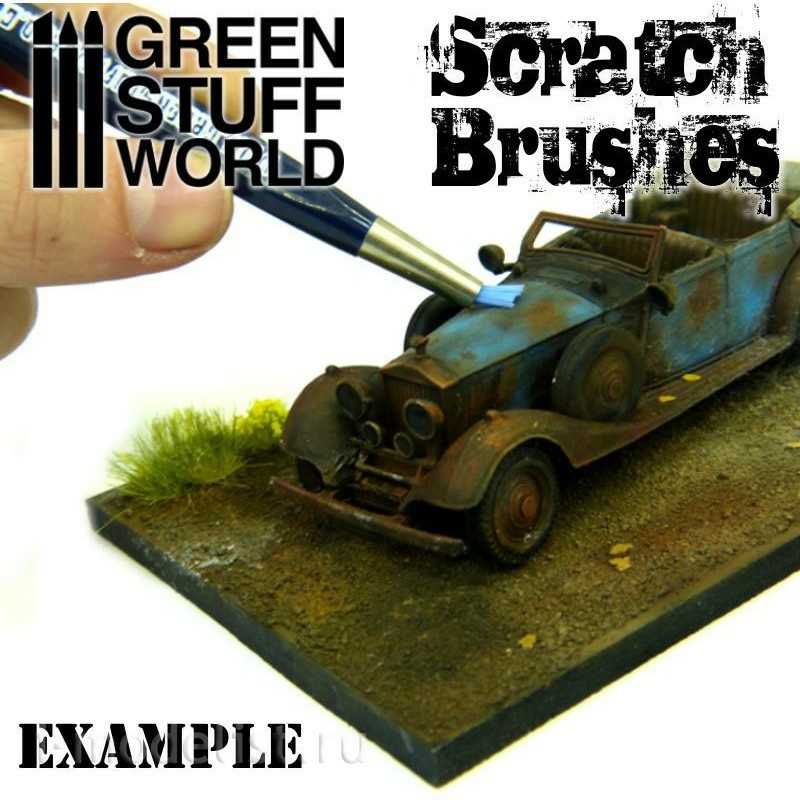 1650 Green Stuff World Скретч-кисти 5 шт / Scratch Brush Pens