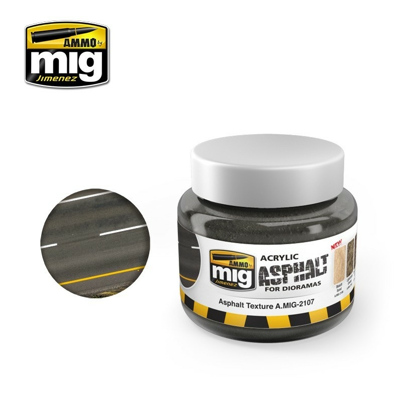 AMIG2107 Ammo Mig Акриловый продукт для создания асфальта / Asphalt Ground