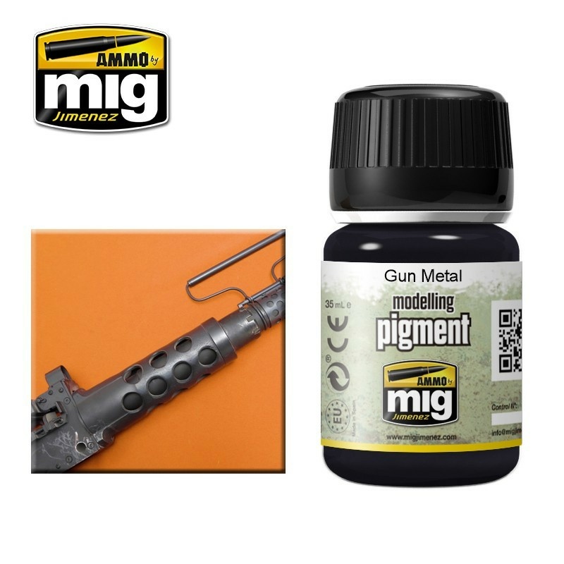 AMIG3009 Ammo Mig Пигмент Оружейный металл \ PIGMENT Gun Metal