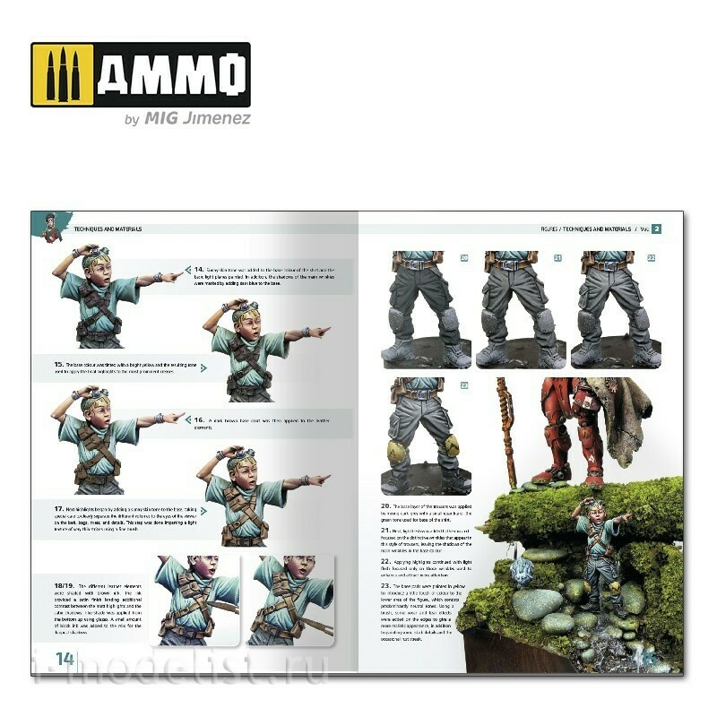AMIG6222 Ammo Mig Журнал ENCYCLOPEDIA OF FIGURES MODELLING TECHNIQUES - Том 2. Методы и материалы / Vol. 2 Techniques and Materials