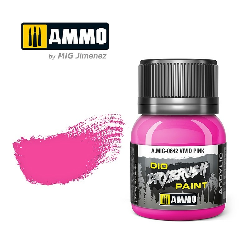 AMIG0642 Ammo Mig Краска для техники сухой кисти DRYBRUSH Ярко-розовый