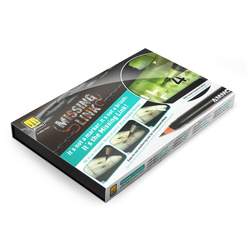 AMIG0401 Ammo Mig Набор акварельных маркеров-кистей «Недостающее звено» для авиации / Missing Link Aircraft Set