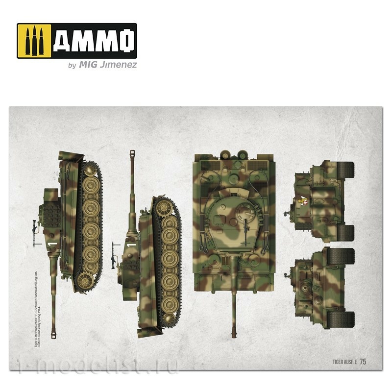 AMIG6024 Ammo Mig Руководство для моделистов - Tiger Ausf.E / Tiger Ausf.E – VISUAL MODELERS GUIDE (Английский и испанский язык)