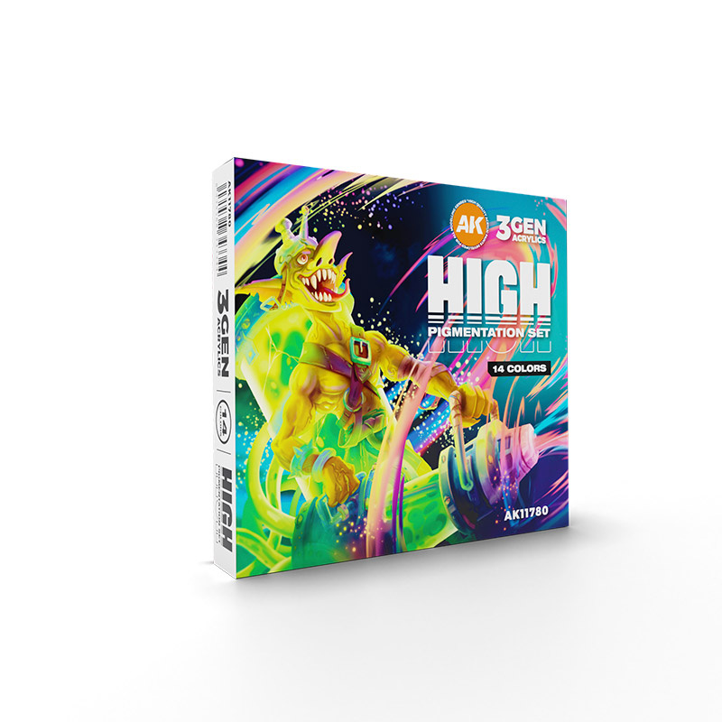 AK11780 AK Interactive Набор краскок 3GEN с высокой пигментацией - 14 цветов / High Pigmentation Set 14 Colors
