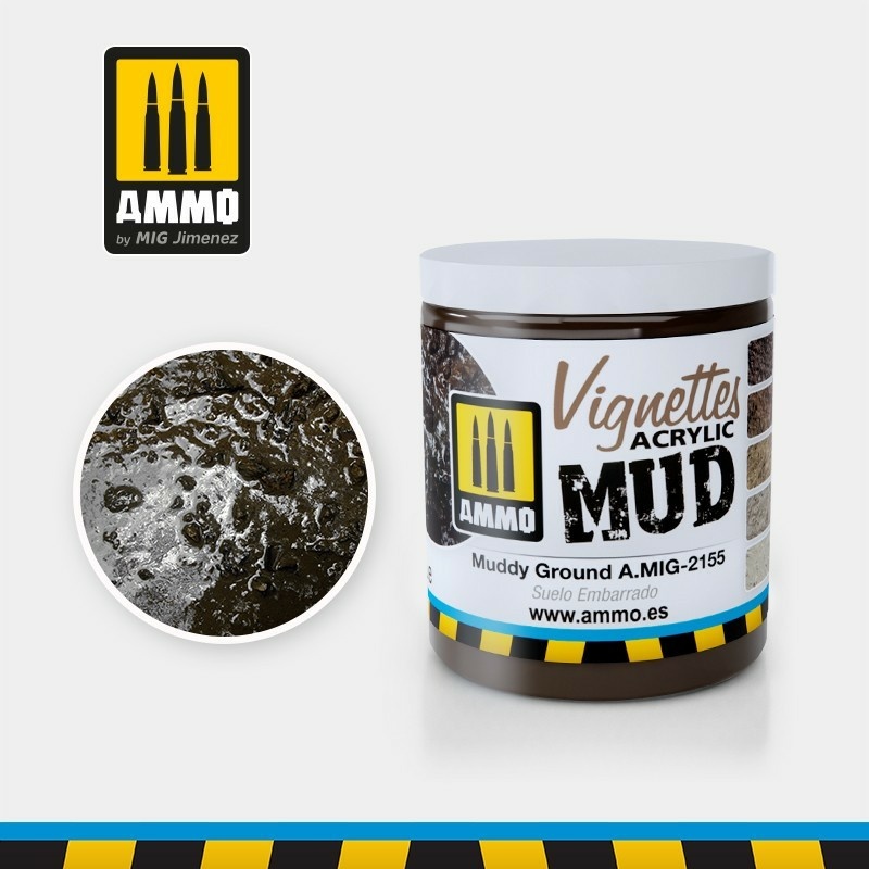 AMIG2155 Ammo Mig VIGNETTES Акриловая влажная грязь / Muddy Ground
