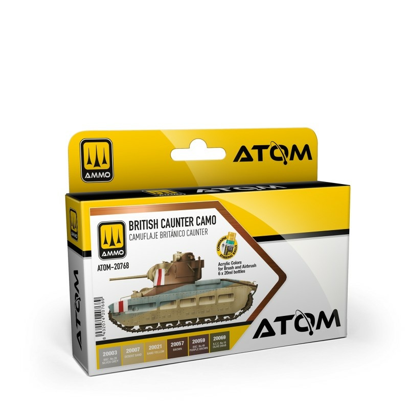 ATOM20768 Ammo Mig Набор ATOM для британского камуфляжа Caunter / Caunter British Camo Set