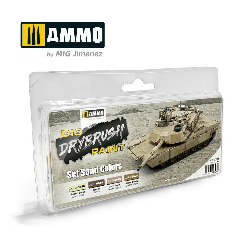 AMIG7304 Ammo Mig Набор красок DRYBRUSH Песочные цвета