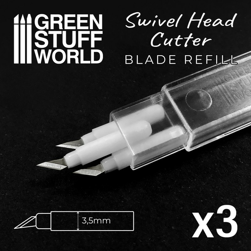 2600 Green Stuff World Набор лезвий, 3 шт. / Refill Blades - Pack x3