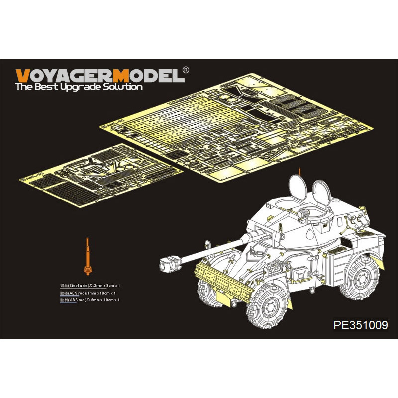 PE351009 Voyager Model 1/35 Фототравление для Французского бронетранспортера Panhard AML-90 1961-настоящее время Базовый