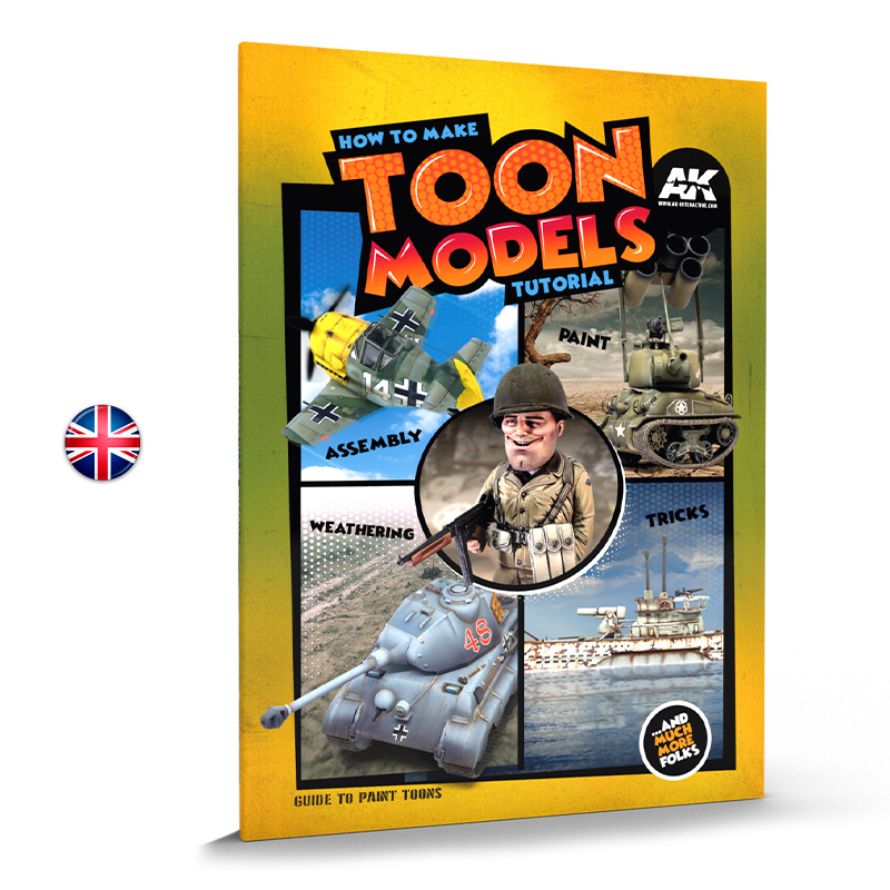 AK911 AK Interactive Книга Как создавать мультяшные модели / HOW TO MAKE TOON MODELS TUTORIAL