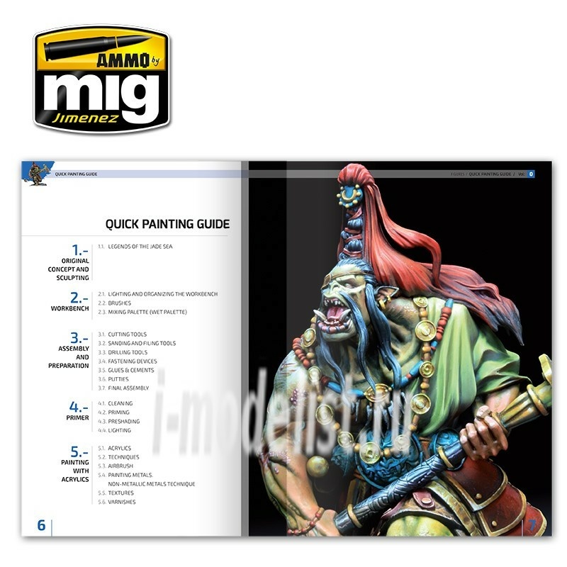 AMIG6220 Ammo Mig ENCYCLOPEDIA OF FIGURES MODELLING TECHNIQUES VOL. 0 - QUICK GUIDE FOR PAINTING (English) / ЭНЦИКЛОПЕДИЯ МОДЕЛИРОВАНИЯ ФИГУР ТОМ 0. - БЫСТРОЕ РУКОВОДСТВО ПО ПОКРАСКЕ (Английский)